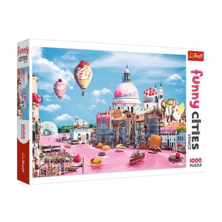 Trefl-Funny Cities- Édességek Velencében-1000 darabos puzzle
