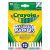 Crayola: Lemosható, 12 db-os vékonyhegyű filctoll készlet