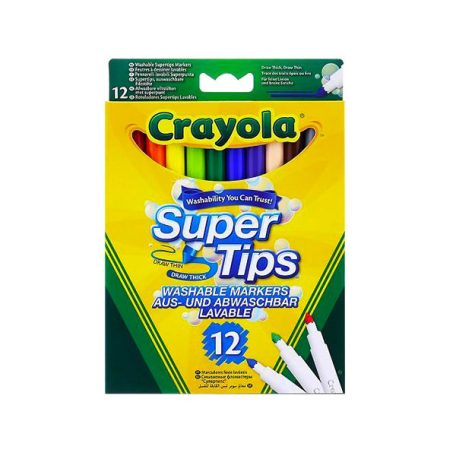 Crayola Vékony hegyű lemosható filctoll-12 db-os