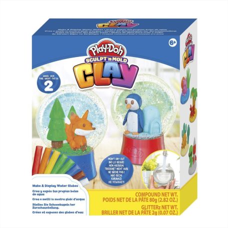 Play-Doh Air Clay levegőre száradó gyurma- Hógömb készítés