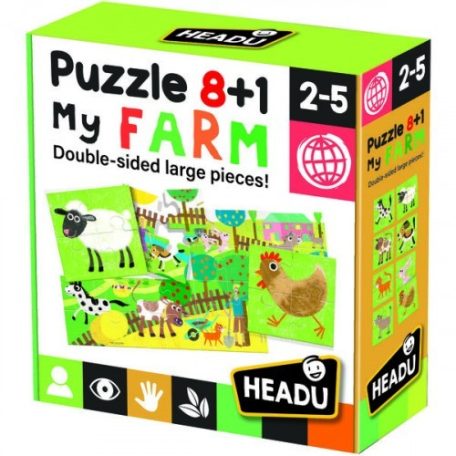 Headu 8+1 kétoldali puzzle - Farm